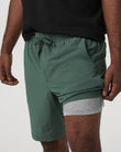 Kore Short Lined 9" | Agate Green Tonal
